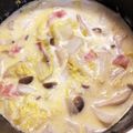 まるこ's cooksnap of when they made 白菜としめじのクリーム煮(^｡^).