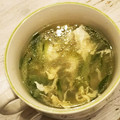 poooh3's cooksnap of when they made きゅうりとふわふわ卵の中華スープ.