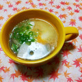 ﾁｲﾁｬﾝﾏﾏ's cooksnap of when they made もずくと温泉卵のスープ.