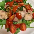 ゆみたんパン's cooksnap of when they made レンジで簡単蒸し鶏のピリ辛トマト香味だれ.