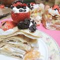 プロコック's cooksnap of when they made フルーツたっぷり♪ミルクレープケーキ♡♡.