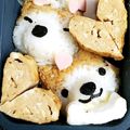 うさぎたんぬ's cooksnap of when they made ハロウィン＊キャラ弁おかず　おばけちゃん.