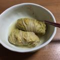 chi−ちゃん's cooksnap of when they made 白味噌仕立て★和風白菜ロール煮.