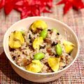 なつき☆ミ's cooksnap of when they made 鶏そぼろベース☆栗と枝豆。混ぜご飯.
