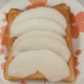 クック1FX93J☆'s cooksnap of when they made 冷たい梨と温かトーストのびっくりコラボ.