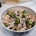 airi777's cooksnap of when they made とり胸とオクラの和え物糖質制限ダイエット.