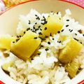 banbonmama's cooksnap of when they made おいもタップリ♪うちのさつまいもご飯.