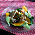 misatona's cooksnap of when they made 鶏肉とかぼちゃとまいたけのサラダ.