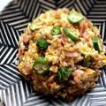 hiroerico's cooksnap of when they made 鰹節が決め手！オクラの入ったチャーハン.