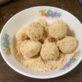 ☆まるゆこ☆'s cooksnap of when they made 残ったご飯で白玉だんご風.