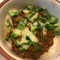 花花里's cooksnap of when they made 禁断のレシピ！マヨカレー味の納豆ドリア.