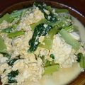 クックVOY1Q3☆'s cooksnap of when they made 簡単♪美味しい☆小松菜と豆腐の卵とじ.