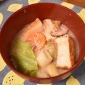 ららこーら's cooksnap of when they made 残り野菜のビーガン酒粕汁.