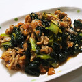 10りい's cooksnap of when they made 豚とターサイのすっぱ中華炒め.