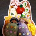 くろえりスヌーピー's cooksnap of when they made 【キャラ弁】プリンセス弁当ラミネート加工.