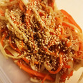 こてたす's cooksnap of when they made 【節約レシピ】大根の皮と人参のきんぴら.