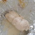 Yちゃん食堂's cooksnap of when they made 鶏ささ身チーズくるくるホイル焼き.