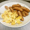 ☆こまっと☆'s cooksnap of when they made お手軽即席スクランブルエッグとウインナー.