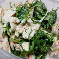 kyootan's cooksnap of when they made おかひじきとささみのカラシマヨ和え.
