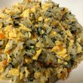 mon12345's cooksnap of when they made 子どもも喜ぶ♪ほうれん草しらす炒飯.