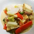まみぃぃぃる's cooksnap of when they made 白菜厚揚げベーコンしめじのミルク煮.