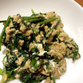 かなちん0807's cooksnap of when they made ✿春菊と塩こんぶの卵とじ✿.
