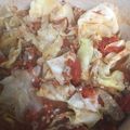 snow012's cooksnap of when they made 【切って入れる】キャベツと挽肉のトマト煮.