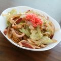 ちゃぁちゃん＊'s cooksnap of when they made コストコ柔らか焼きイカで☆イカ焼きそば♪.