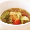 みゃあ大福's cooksnap of when they made 1分で♪トマトとレタスのイタリアンスープ.