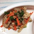 ほあちん's cooksnap of when they made 簡単!!鶏挽き肉と蓮根のきんぴら.