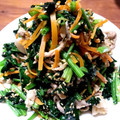 S＊mama♡'s cooksnap of when they made ごまたっぷり☆ほうれん草と豚肉の炒め和え.