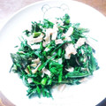 海航's cooksnap of when they made 簡単！春菊とベーコンのバター炒め.