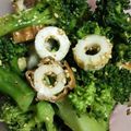 キャラメグ♪'s cooksnap of when they made ブロッコリーの茎とちくわのピリ辛和え.
