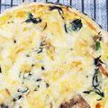 miriya♡'s cooksnap of when they made ひじきの煮物をキッシュにリメイク.