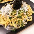 bpt0217's cooksnap of when they made 簡単＊しらすとオクラバターめんつゆパスタ.