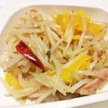キャラメグ♪'s cooksnap of when they made ダイエットにも！ハムともやしのペペロン風.