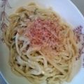 ♪桃ノ花ビラ♪'s cooksnap of when they made ネギ焼きうどん.