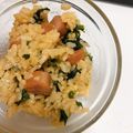 MOMOMINKU's cooksnap of when they made ✿ほうれん草のピリ辛混ぜご飯✿.