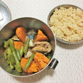 sunita's cooksnap of when they made かぼちゃとサバ水煮缶の煮物.