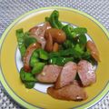 ジョングレ's cooksnap of when they made ピーマンとウインナーのピリ辛炒め.