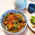 まみょ～ん's cooksnap of when they made 牛スジと大根 蒟蒻の味噌煮.