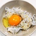 島猫。's cooksnap of when they made オリーブオイルの☆しらす卵かけご飯☆.