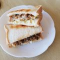 take♪aki♪'s cooksnap of when they made コロッケペーストサンドイッチ.