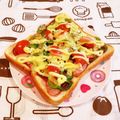 Richland☆Y's cooksnap of when they made かんたん☆我が家のピザ風トースト.