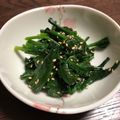 しのざくら's cooksnap of when they made 調味料ふたつ！ほうれん草の和風ナムル.