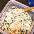 yataさん's cooksnap of when they made 柿とほうれん草の白和え.