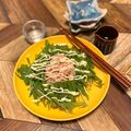 サヤスカマカン's cooksnap of when they made 長男の水菜にツナを乗せたサラダ？.