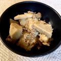 hironotori's cooksnap of when they made ❝えび芋❞と❝豚肉❞で❤ほっこり煮物❤.