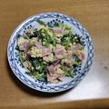 55才のおじさん's cooksnap of when they made 小松菜とベーコンのチーズ卵炒め.