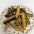 まこさんど's cooksnap of when they made 胡麻たっぷり♡薩摩芋と舞茸のきんぴら.